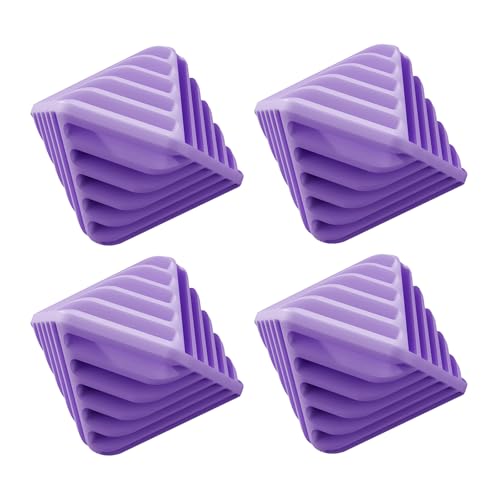 4 Pcs Reusable Laundry Anti Static Balls，Cube Agitator Balls (Purple) - color: Purple