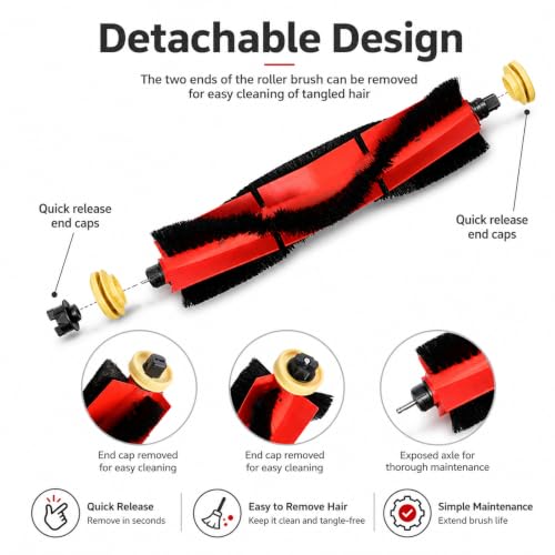 Replacement Parts Compatible for Roborock S5 Max, S4, E5, S4 Max, S5, E4 - color: Combination Set