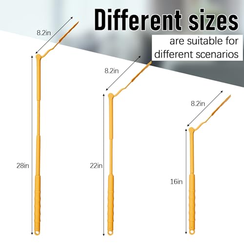 Colingmill 4 Pack Replacement Duster Handles, 3 Ft Extendable, Yellow - color: Yellow