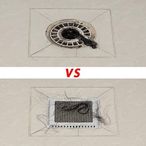 Aojuxix Shower Drain Hair Catcher/Drain Protector/Shower Drain Cover - color: Gray, size: 6 inch