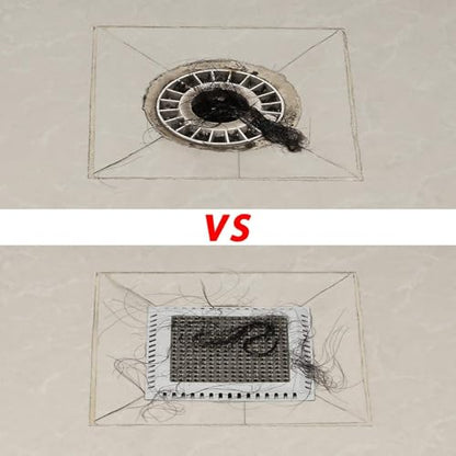 Aojuxix Shower Drain Hair Catcher/Drain Protector/Shower Drain Cover - color: Gray, size: 6 inch