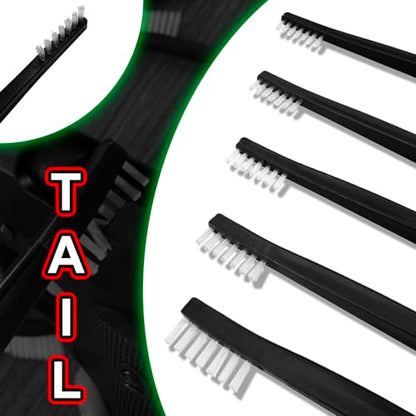 20Pcs Nylon Gun Cleaning Brushes Gun Cleaning Kit Supplies 7" Inch Universal Bristle Detailing Brush Set for Pistol Rifle Shotgun Firearm Cleaner Tools Range Maintenance Accessories