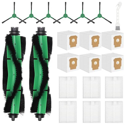 Replacement Parts for iRobot Roomba 105X, 105, 104, Q052-Vac2 Robot Vacuum - color: 21-Pack Essential Series Replacement Parts - Green