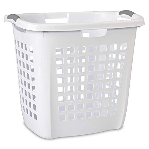 STERILITE 12258004 Carry Hamper, 19-7/8", White