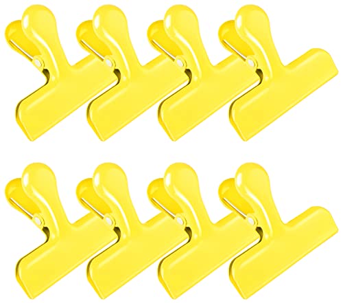 FINDMAG 8 Pack Bag Clips, Yellow Chip Bag Clips for Daily Kitchen Storage - color: Yellow, size: Set of 8