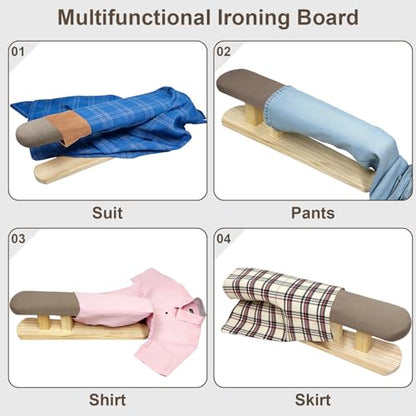 Sleeve Ironing Board for Sewing, Padded Chest & Sleeve Tailor Ironing Stool with Wooden Base, Sleeve Pressing Board for Household Tools, Tailor Dress Forms, Sewing and Tailoring Studio, Gray - style: Single-Sided Gray