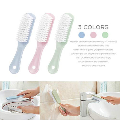Sneaker Cleaner Sneaker Cleaner 3pcs Scrub Brush Shoes Cleaning Brush with Handle Household Cleaning Tool for Leather Shoes Boot Clothes Nail Fingernail