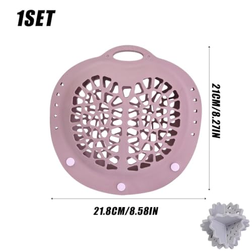 Hollowed-out Design TPR Laundry Bag for Drum Washing Machines (Purple) - color: Purple