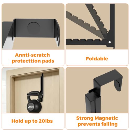 2 Pack Over The Door Hooks & Drying Rack - color: Black-2(m2)