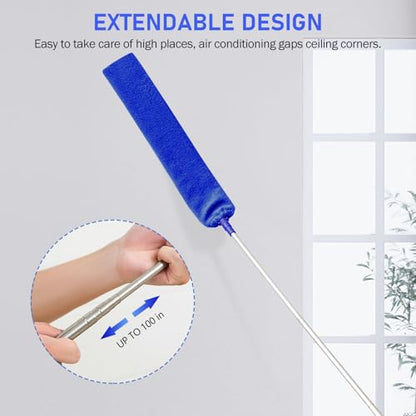 SetSail Dusters and Gap Duster with Extension Pole for Cleaning,Blue - color: Blue, size: Gap Duster Set