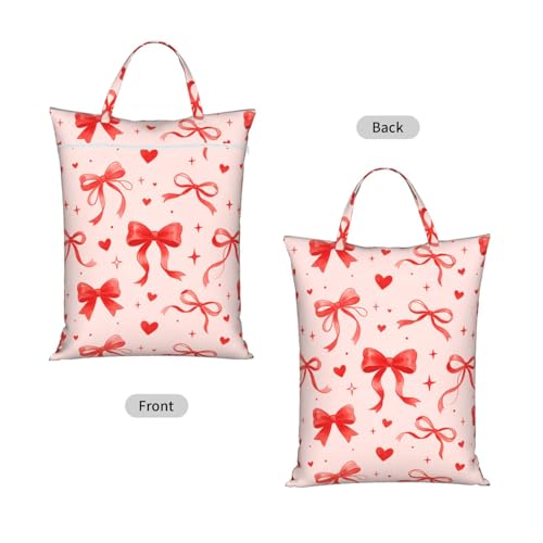 Bow Travel Laundry Bags Cloth Diaper Wet Bags Handle Washable Dirty Clothes Bags Wet Dry Bag Suitcase Gym Swimming Pool College Dorm Wet Bag - color: 1 PC31, size: One Size