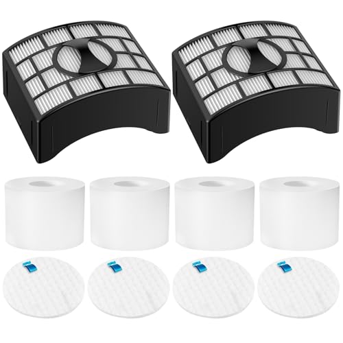 Colorfullife UV700 Vacuum Filter Replacement Kit for Shark DuoClean Speed Lift-away NV770, NV771, UV700, Repalce Part XFF600, XHF600