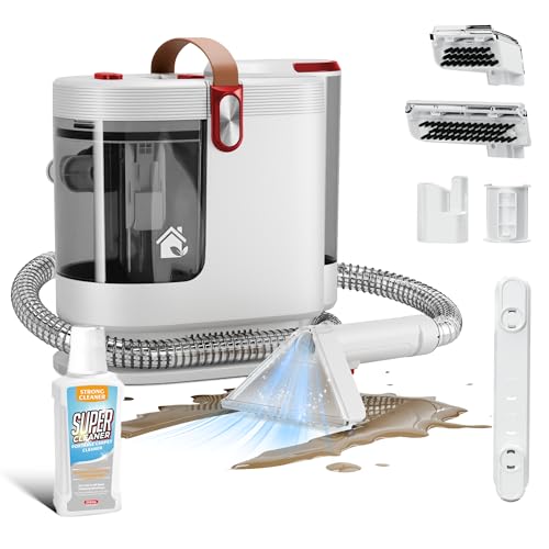 WURESE 15KPa Powerful Portable Upholstery & Carpet Cleaner Machine