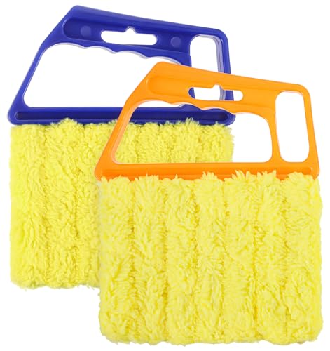 2 Pcs Blind Cleaner Tool, 7 Finger Blind Duster for Wood Blinds Microfiber