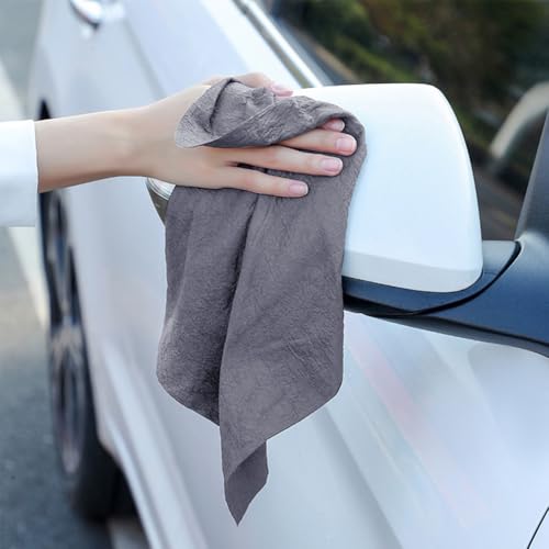 5pcs Magic Glass Wiping Cloths, Mark & Lint Free Cloth, Reusable Microfiber Cleaning Rag for Mirrors and Waterless Printing