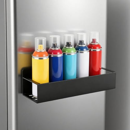2 Pcs Magnetic Aerosol Spray Can Holder,Wall Mounted Toolbox Bottle Rack