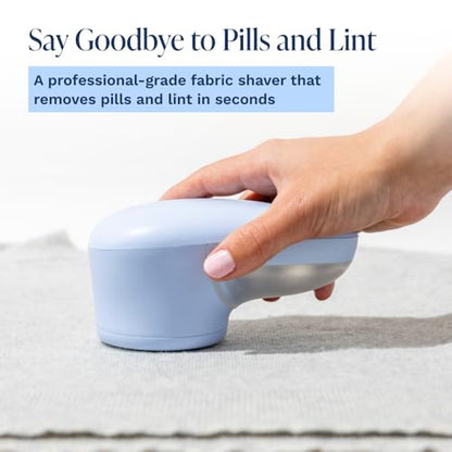 Nori Trim Fabric Shaver - Lint Remover for Clothes & Furniture - Blue - color: Blue