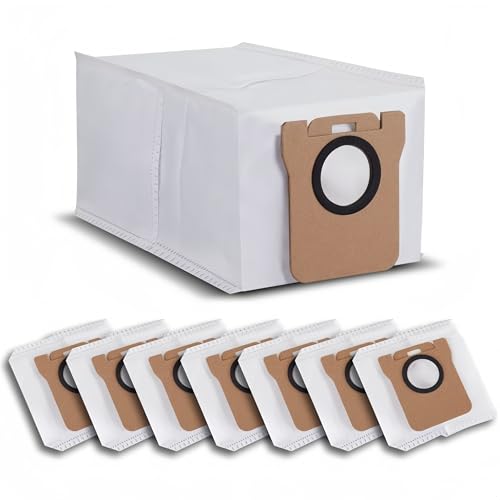 8 Pack Replacement Dust Bag for Xiaomi X10+ / X20+ / S20 / Dreame L10s Ultra / L20 Ultra / L10 Ultra Robot Vacuum Cleaners, 2.5L Large Capacity Auto-Seal Replacement Bag Accessories