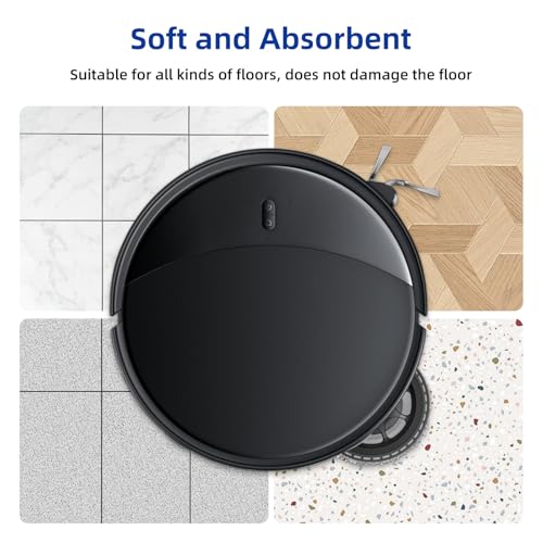 VIEWALL 8 Pack Mop Pads for Roborock Saros 10R/Saros 20/Qrevo Edge 2/3 Pro - size: Saros Mop Pads 8 Pack