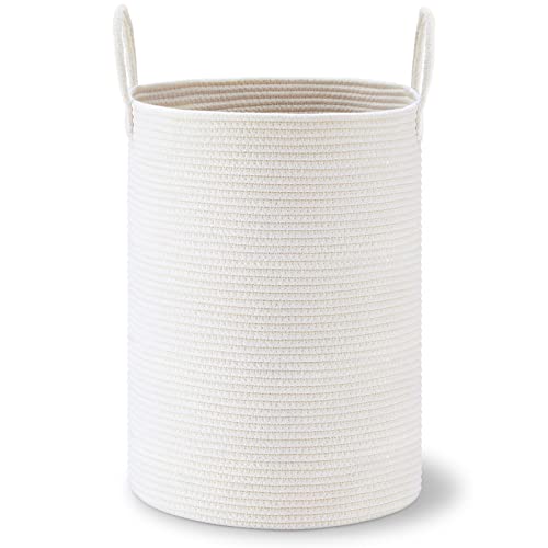 VIPOSCO 72L Tall Woven Laundry Basket Hamper, White - color: White, size: 72L