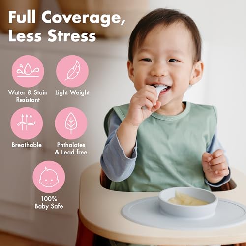 BapronBaby Flutter Baby Led Weaning Infant Feeding Bib Crafting Smock 6M-5T - color: Boho Floral, size: Preschool 3-5yrs
