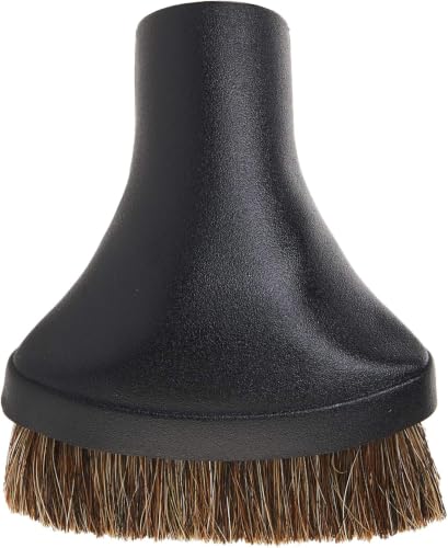 Cen-Tec Systems 34839 Premium Dusting Brush Vacuum Tool with Soft Fill, Black, 1.25" Dust Brush (Pack of 12) - size: 1.25" Dust Brush (Pack of 12)