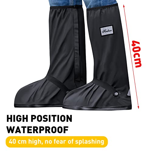 MODIGT Rain Boot Shoes Cover Men Women Waterproof Anti-Silp PVC Shoes Cover Reusable & Foldable Overshoes for Cycling Fishing Washing - size: XX-Large