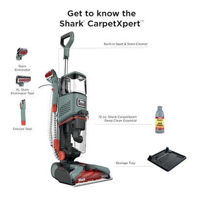 Shark CarpetXpert Upright Carpet & Built-in Stain Cleaner, 3 Tools, EX151 - style: CarpetXpert + Spot & Stain