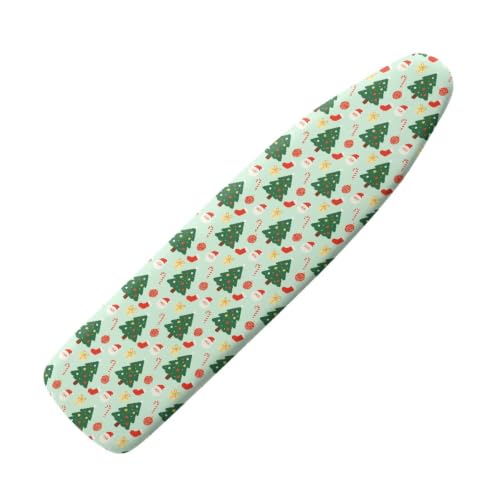 Christmas Tree Ironing Board Cover Iron Pad Replacement Cover Non-Slip Thick Padding with Elastic Edge Green - color: Christmas Tree - Green
