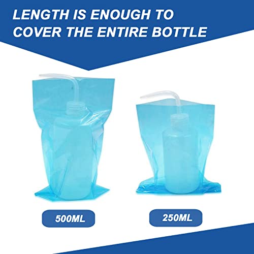 Wash Bottle Bags 250pcs Tattoo Wash Bottle Covers Blue - color: Blue
