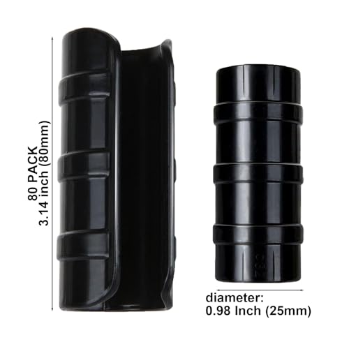 80PCS 3/4 inch Greenhouse Clips Black Greenhouse Clamps - color: Black