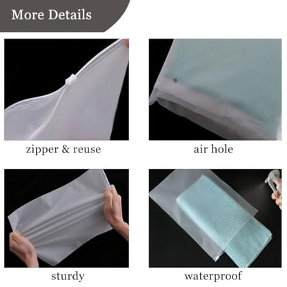 30Pack Travel Packing Bags, Multi-Size Clothing Organizer Zipper Bag