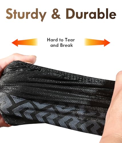 Shoe Covers Disposable Non-Slip - Black Booties for Shoe Covers, Non-Woven Fabric Disposable Shoe Covers in 200 Packs, Boot Covers for 9-11 US Men&10-12 Us Wowen - size: Black Set of 200(L)
