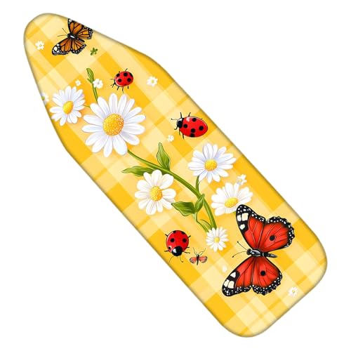 Nuxovilar Daisy Ladybug Cotton Ironing Board Cover 15x54 Fabric - color: Ycr02899-c