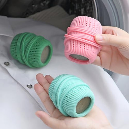 3 Pcs Washing Machine Laundry Ball, Reusable Fabric Softener Dispenser Balls Laundry Dryer Balls for Washer Substitute Softening Static Removal Cleaning Tools