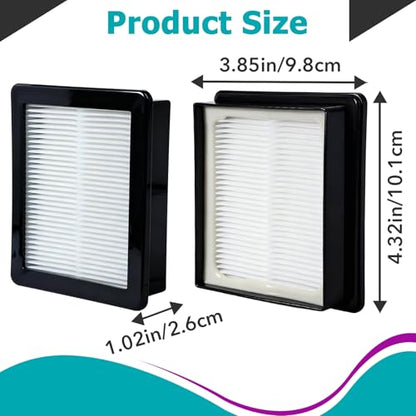 4 Pcs 107315 HEPA Filter Replacement Compatible with ProTeam Coach Pro 10 - size: 4