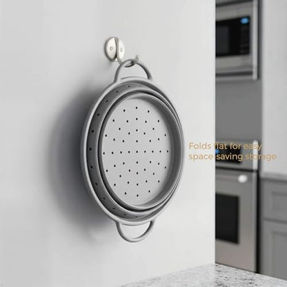 4‑Quart Silicone Collapsible Colander & Kitchen Collapsible Strainer - size: 4-Quart