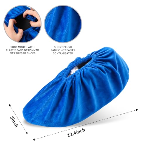 10 Pairs Shoe Covers, Soft Thickened Boot Shoe Covers, Non Slip Shoe Covers Reusable, Durable Washable Shoe Covers for Indoors Home Office