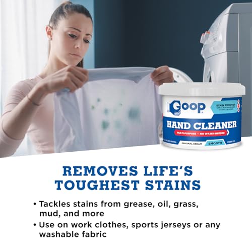 GOOP Original Multi-Purpose Waterless Hand Cleaner and Stain Remover - 14 oz Can (Pack of 2) - size: 14 Ounce (Pack of 2)