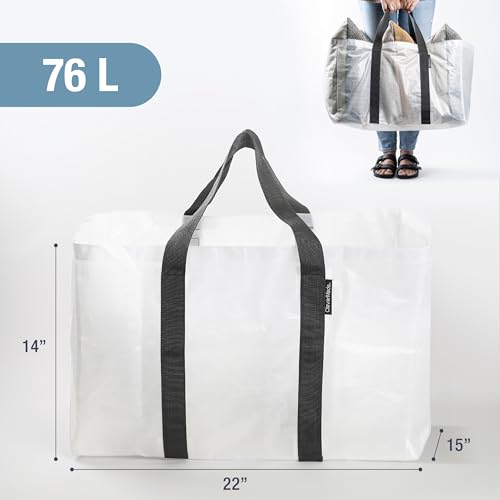 CleverMade Storage Basket - 76L - Transparent (2PK) - color: Transparent, size: 76l - 2 Pack