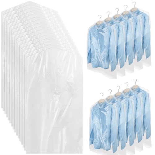 100 Pack Dry Cleaning Plastic Bags, 35.4 x 23.6 In - size: 60 X 90 cm