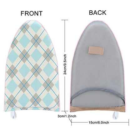 Garment Steamer Ironing Gloves Anti Steam Glove Heat Resistant Garment Steamer Mitt, Garment Steam Accessories for Clothes，Blue & White - color: Blue & White