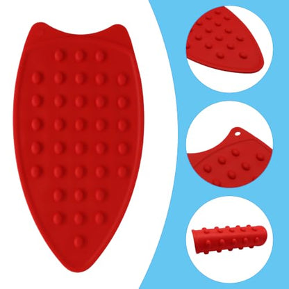 Jiozermi 2 Pack Red and Yellow Silicone Iron Rest Pads, 10.5inch - color: Red and Yellow