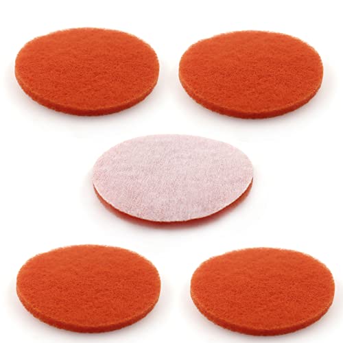 Heavy Duty Scour Pads, Non-Scratch Scrub Sponges, ULIFESTAR 5PCS Dish Scrubber Scouring Pads, Dual-Sided Reusable Household Scrub Pads for Dishes,Dish Cleaning Tool,Kitchen Scrubbers & Metal Grills - size: 121mm/5''2000grits