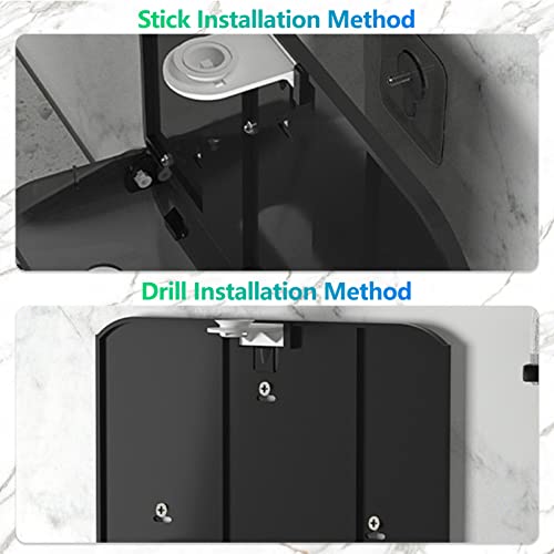 Paper Towel Holder Wall Mount: Commercial Paper Towel Dispenser for Multifold/Trifold/c Fold Hand Paper Towel, Adhesive Paper Towel Holder No-Hole Installation 200 Sheets - color: D-23 Green