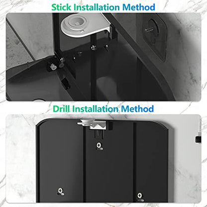 Paper Towel Holder Wall Mount: Commercial Paper Towel Dispenser for Multifold/Trifold/c Fold Hand Paper Towel, Adhesive Paper Towel Holder No-Hole Installation 200 Sheets - color: D-23 Green
