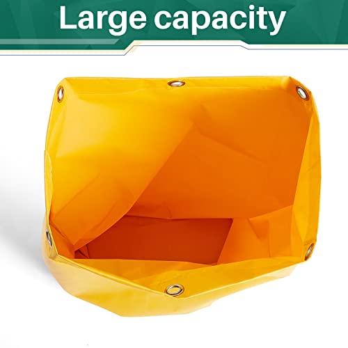 16 x 11 x 27 inch Replacement Janitorial Cleaning Cart Bag High Capacity Commercial Janitorial Cart Bag Housekeeping for Housekeeper Restaurant Motel Cafe Facility Office, 23 Gallon, Yellow(1 Pc)