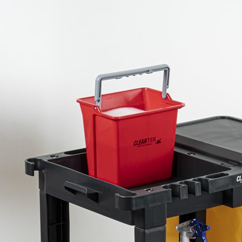 Restaurantware 6 qt Red Cleaning Bucket - color: Red, size: 6 Quarts