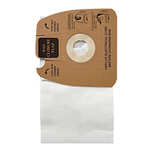 Sanitaire MM Premium Paper Bag (Pack of 5), Fits Models S3680 & SC3680 Canister Vacuums, 63253A, White
