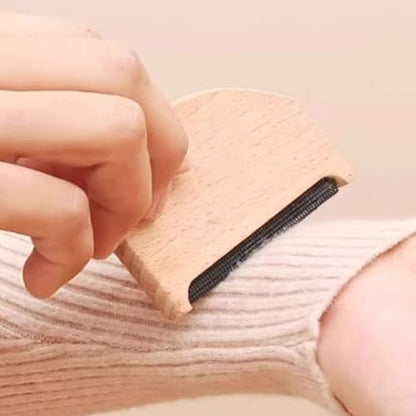 Beech Wood Lint Remover, Manual Cashmere Comb, Portable Sweater Comb, Fabric Shaver, Pill Remover, Lint Scraper, Wooden Clothes Scraper, Fuzz Remover for Cashmere Sweaters, Wool Coats Woolen Garments